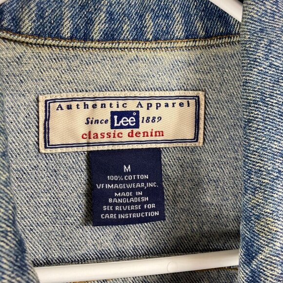 Mens‎ Lee Classic Denim Jean Jacket Paradigm Studios M - Picture 6 of 8